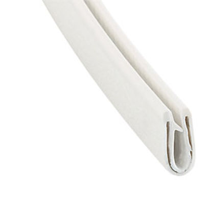 Picture of AP Products  White 9/16"W x 1/4"H x 50'L Clip-On Seal 018-667 13-0887                                                        