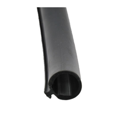 Picture of AP Products  Black Rubber 13/16"W x 11/16"H x 30'L Slide-In Seal 018-338-BLK 13-1054                                         