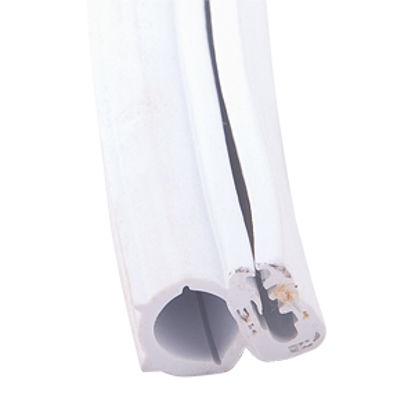 Picture of AP Products  White 3/4"W x 1"H x 28'L Slide-On Clip Single Bulb Seal 018-742 13-1104                                         