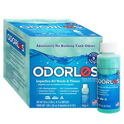Picture of Odorlos  9-Pack 4 Oz Bottle Holding Tank Treatment V77001 13-1137                                                            