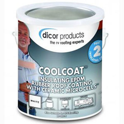 Picture of Dicor CoolCoat (TM) 1 Gal Can White Roof Coating For Rubber RV Roof RP-IRC-1 13-1295                                         