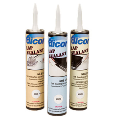 Picture of Dicor  White 10.3 Oz Tube Self-Leveling Roof Sealant 501LSW-1 13-1315                                                        
