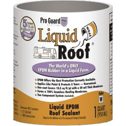 Picture of Pro Guard Liquid Roof 1 Qt Off White Roof Coating F9991-Q 13-1382                                                            