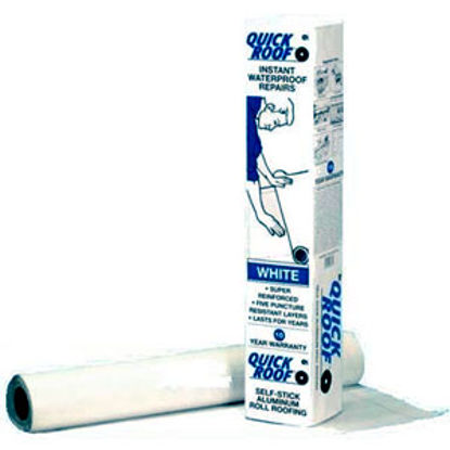 Picture of Quick Roof  White 36" x 33.5' Roll Aluminum Foil Roof Repair Tape WQR36 13-1419                                              