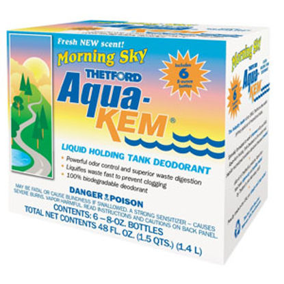 Picture of Thetford Aqua-Kem (R) Morning Sky 6-Pack 8 Oz Bottle Holding Tank Treatment 96127 13-1463                                    