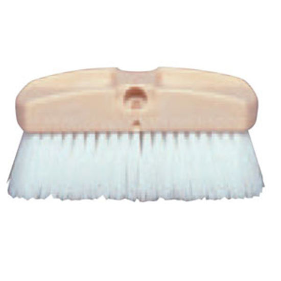 Picture of Star Brite  Rectangular White Plastic Bristle Car Wash Brush Head 040010 13-1550                                             