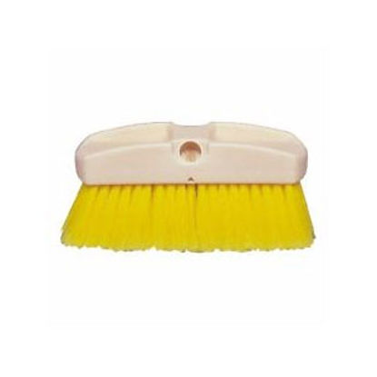 Picture of Star Brite  8" Rectangular Yellow Soft Plastic Bristle Car Wash Brush Head 040013 13-1552                                    