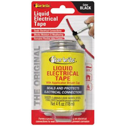 Picture of Star Brite  4 oz Can Black Liquid Electrical Tape 084104B 13-1661                                                            