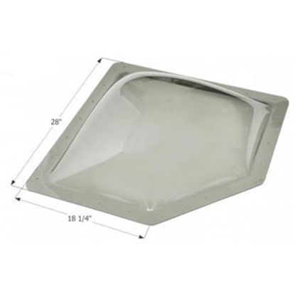 Picture of Icon  7"H Bubble Type Dome Neo Angle White Polycarbonate Skylight 12179 13-1746                                              