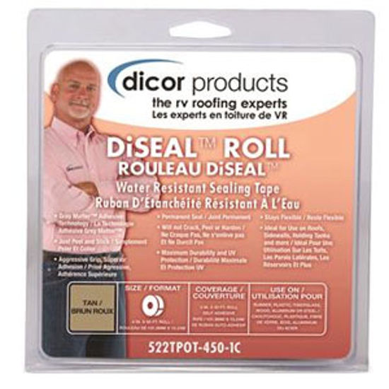 Picture of Dicor  Tan 4" x 50' Roof Repair Tape 522TPOT-450-1C 13-1851                                                                  