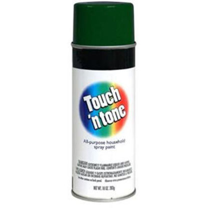 Picture of Rust-Oleum Touch N Tone 10Oz Gloss Hunter Green Spray Can Paint 55271830 13-1859                                             