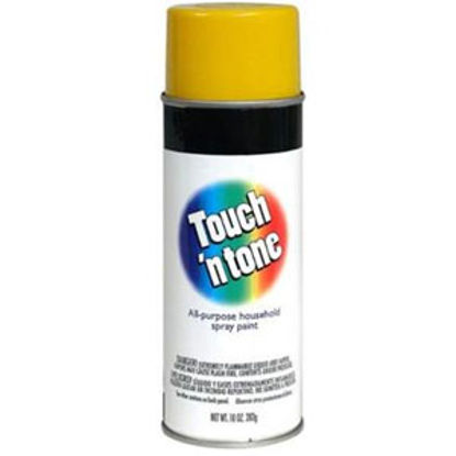 Picture of Rust-Oleum Touch N Tone 10Oz Gloss Canary Yellow Spray Can Paint 55272830 13-1860                                            