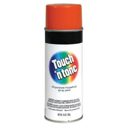 Picture of Rust-Oleum Touch N Tone 10Oz Gloss Orange Spray Can Paint 55283830 13-1870                                                   