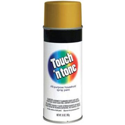 Picture of Rust-Oleum Touch N Tone 10Oz Gold Metallic Spray Can Paint 55284830 13-1871                                                  