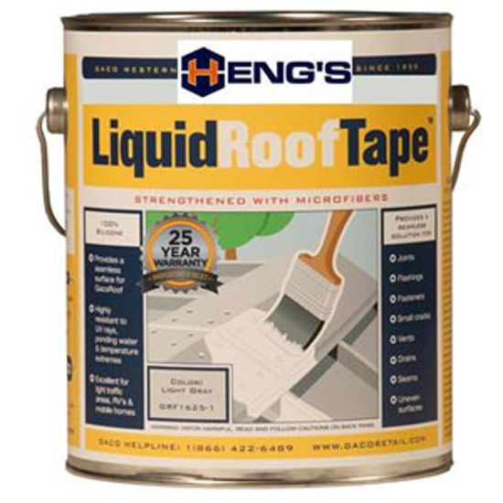 Picture of Heng's LiquidRoofTape (TM) Light Gray 1 Gal Roof Sealant HGRF1625 - 1 13-1880                                                