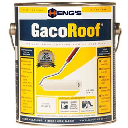 Picture of Heng's GacoRoof (R) 1 Gal White Roof Coating For Flat And Slopped Roofs HGR1600 - 1 13-1882                                  