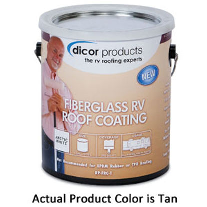 Picture of Dicor  Tan Roof Coating For Fiberglass RV Roof RP-FRCT-1 13-1952                                                             