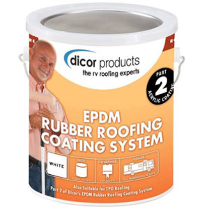 Picture of Dicor CoolCoat (TM) 1 Gal Can White Roof Coating For Rubber RV Roof RP-SELRC-1 13-4415                                       