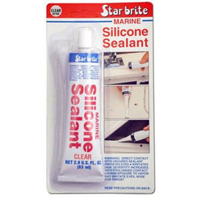 Picture of Star Brite  Clear 2.8 Oz Silicone Sealant 082102 13-9286                                                                     