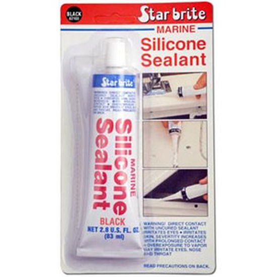 Picture of Star Brite  Black 2.8 Oz Silicone Sealant 082103 13-9287                                                                     