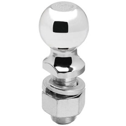 Picture of Tow-Ready  Chrome 2" Trailer Hitch Ball w/ 3/4" Diam x 1-1/2" Shank 63887 14-1095                                            