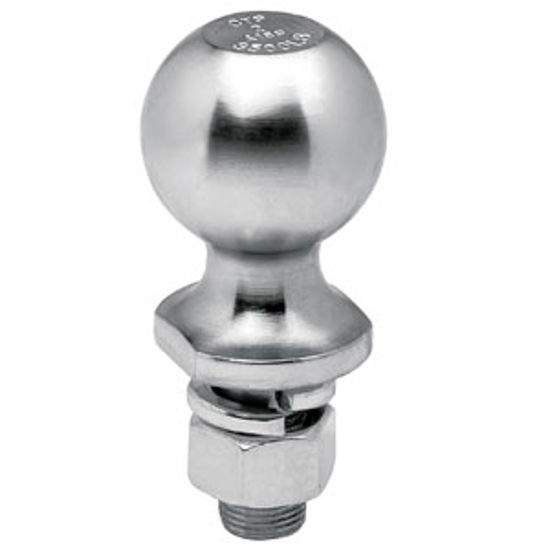 Picture of Tow-Ready  Chrome 2" Trailer Hitch Ball w/ 3/4" Diam x 2-3/8" Shank 63889 14-1098                                            