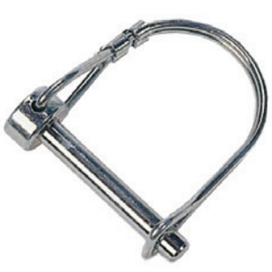 Picture of JR Products  1/4" x 1-3/8" Steel Safety Lock Pin 01091 14-1541                                                               