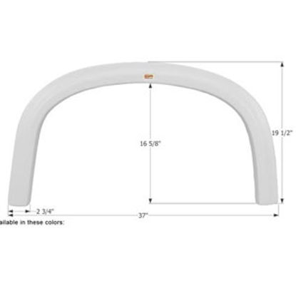 Picture of Icon  Polar White Fender Skirt For Various Four Winds Brands 12038 14-1569                                                   