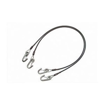 Picture of Demco RV  2-Set 54" 7,000 Lbs Steel Single Hook Trailer Safety Cable 9523051 14-3384                                         