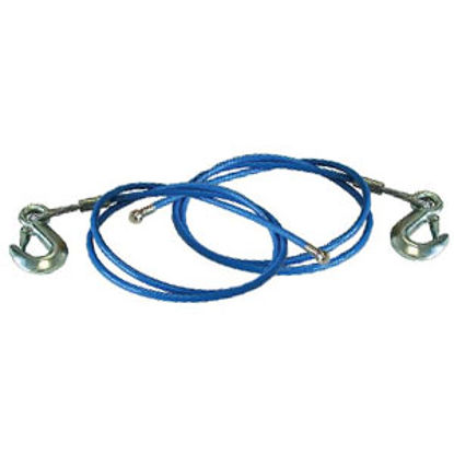 Picture of Roadmaster EZ-Hook 2-Set 64" 6,000 Lbs Steel Snap Hook Trailer Safety Cable 655-64 14-3399                                   