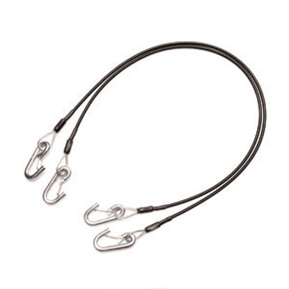 Picture of Demco RV  2-Set 64" 7,000 Lbs Steel Single Hook Trailer Safety Cable 9523055 14-3403                                         