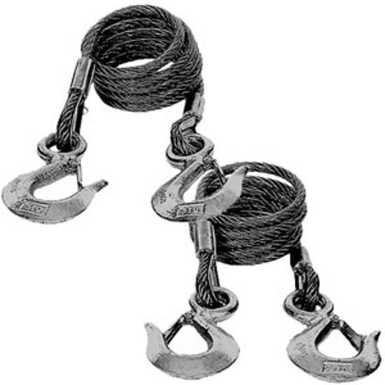 Picture of Blue Ox  2-Set 7' 10,000 Lbs Steel Snap Hook Trailer Safety Cable BX88197 14-5236