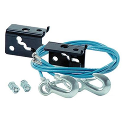 Picture of Roadmaster EZ-Hook 2-Set 68" 6,000 Lbs Steel Snap Hook Trailer Safety Cable 655 14-6052                                      