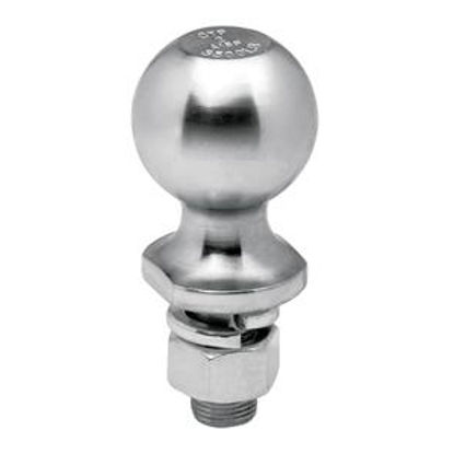 Picture of Tow-Ready  Zinc 2" Trailer Hitch Ball w/ 3/4" Diam x 1-1/2" Shank 63821 14-8609                                              