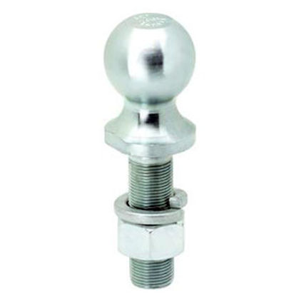Picture of Tow-Ready  Zinc 2" Trailer Hitch Ball w/ 1" Diam x 3-3/8" Shank 63850 14-8634                                                