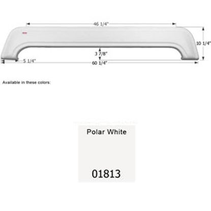 Picture of Icon  Polar White Tandem Axle Fender Skirt For Dutchmen Brands 01813 15-0055                                                 