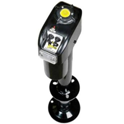Picture of Barker VIP 3000 Power Black 3000 Lb A-Frame Electric Tongue Trailer Jack 32453 15-0113                                       
