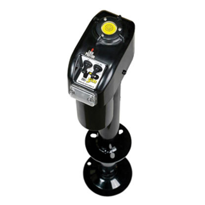 Picture of Barker VIP 3500 Power Black 3500 Lb A-Frame Electric Tongue Trailer Jack 32454 15-0114                                       