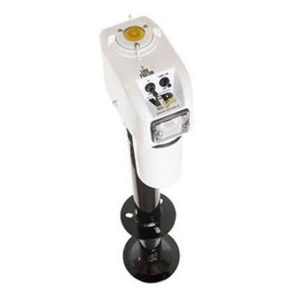 Picture of Barker VIP 3500 Power White 3500 Lb A-Frame Electric Tongue Trailer Jack 30828 15-0144                                       
