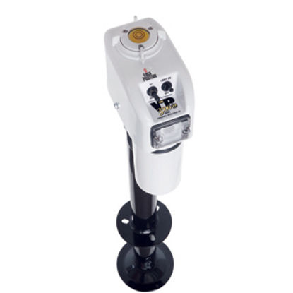 Picture of Barker VIP 3500 Power White 3500 Lb A-Frame Electric Tongue Trailer Jack 31558 15-0151                                       