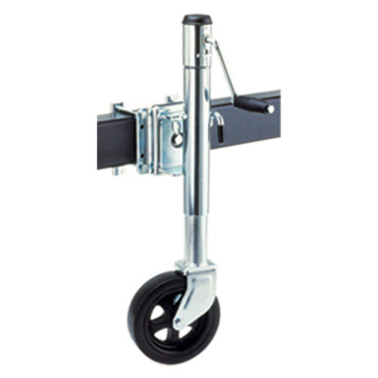 Picture of Bulldog-Fulton  1500 Lb Round Sidewind Swivel Trailer Jack XP15L 0101 15-0225                                                