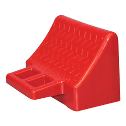 Picture of Valterra Stackers Single Red Plastic Wheel Chock A10-0922 15-0239                                                            