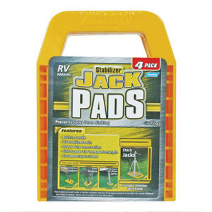 Picture of Camco  4-Pack 6.2" x 6.2" Polypropylene Trailer Stabilizer Jack Pad 44595 15-0246                                            