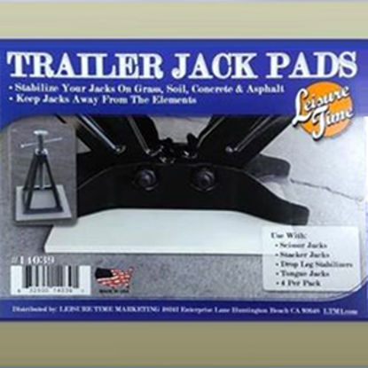 Picture of Leisure Time  4-Pack 8" x 8" Polypropylene Trailer Stabilizer Jack Pad 14039 15-0280                                         
