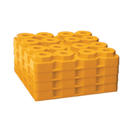 Picture of Level-Trek  4-Pk 8.5"x8.5"x1.4" Plastic Interlocking Levelling Blocks w/o Storage Bag LT-80020 15-0375                       