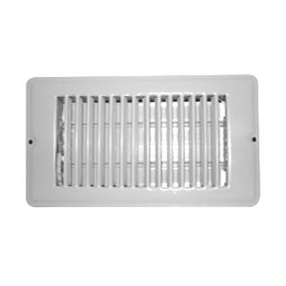 Picture of AP Products  White 4"W x 12"L Floor Heating/ Cooling Register w/Damper 013-629 15-0447                                       