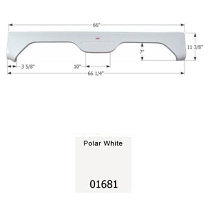 Picture of Icon  Polar White Tandem Axle Fender Skirt For Gulfstream Brands 01681 15-0529                                               