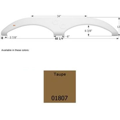 Picture of Icon  Taupe Tandem Axle Fender Skirt For Forest River Brands 01807 15-0632                                                   