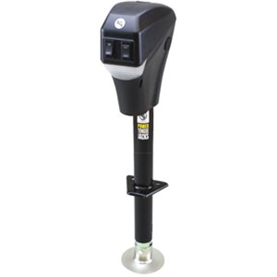 Picture of Lippert  Black 3500 Lb A-Frame Electric Trailer Jack 285318 15-0773                                                          
