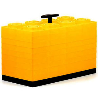 Picture of Camco FasTen 10-Pk 4"x2" Plastic Interlocking Levelling Blocks 44515 15-1444                                                 